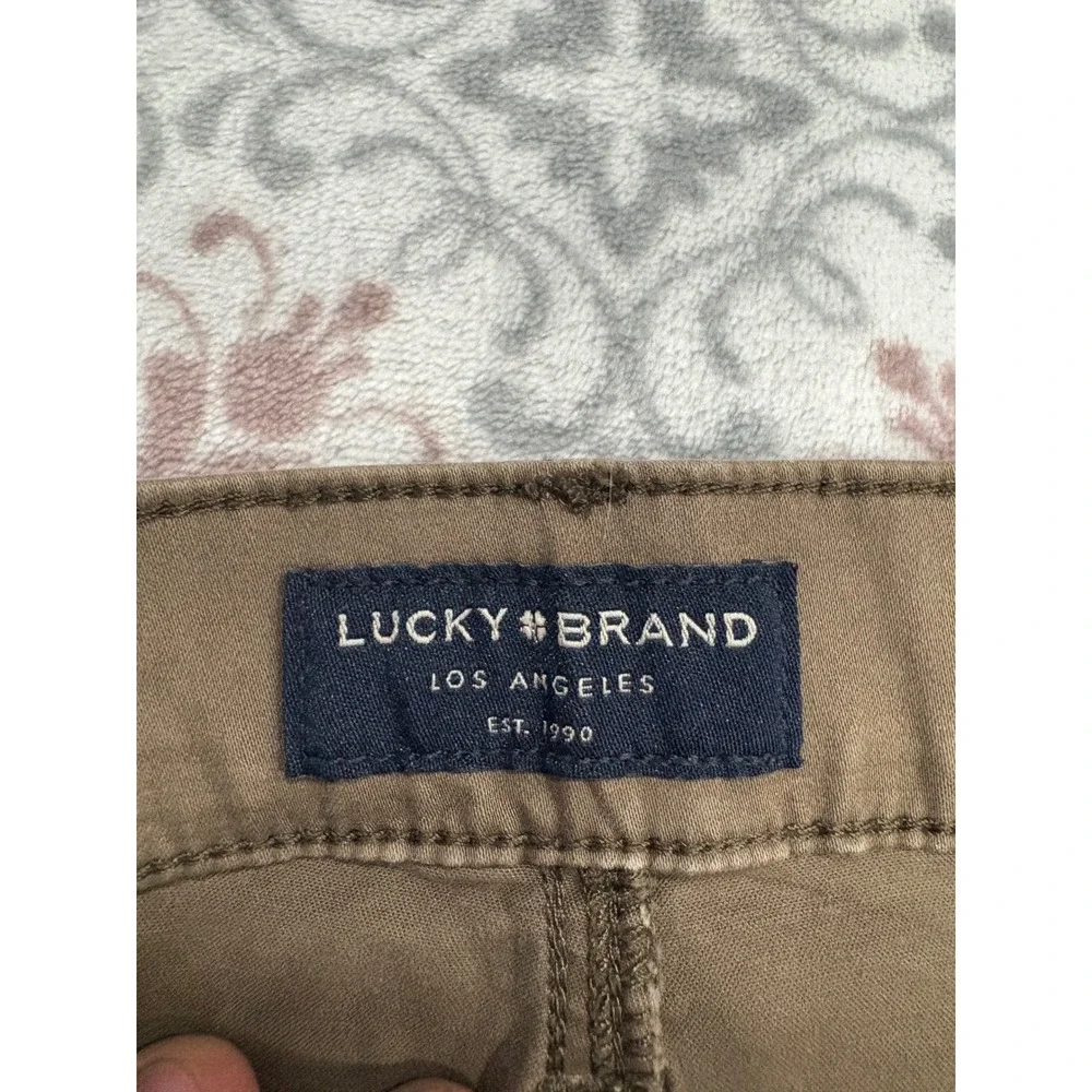 Lucky Brand 121 Slim Straight Brown Pants Mens 32x30 Cotton Stretch Chino - Picture 4 of 16